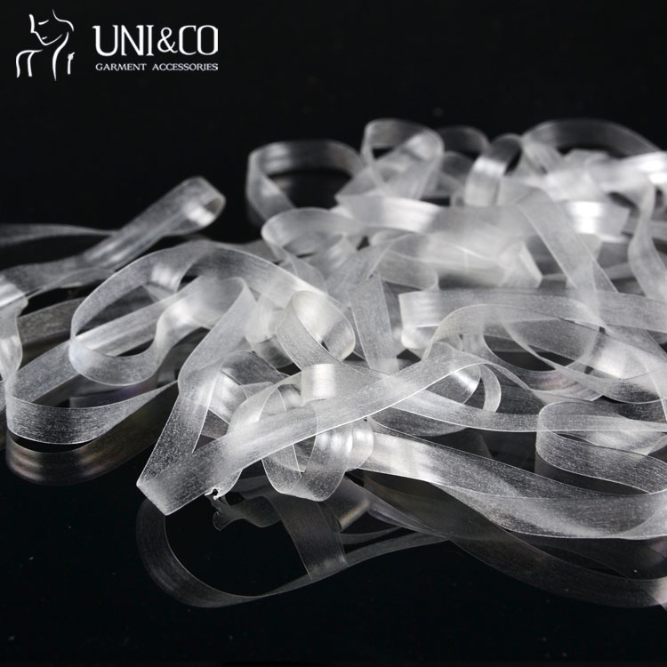 Women Clear Silicon Rubber Knitted TPU Elastic Band For Other Garment Accessories